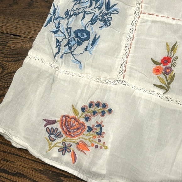 Anthropology Floreat Floral Embroidered Tank Top - Picture 4 of 8